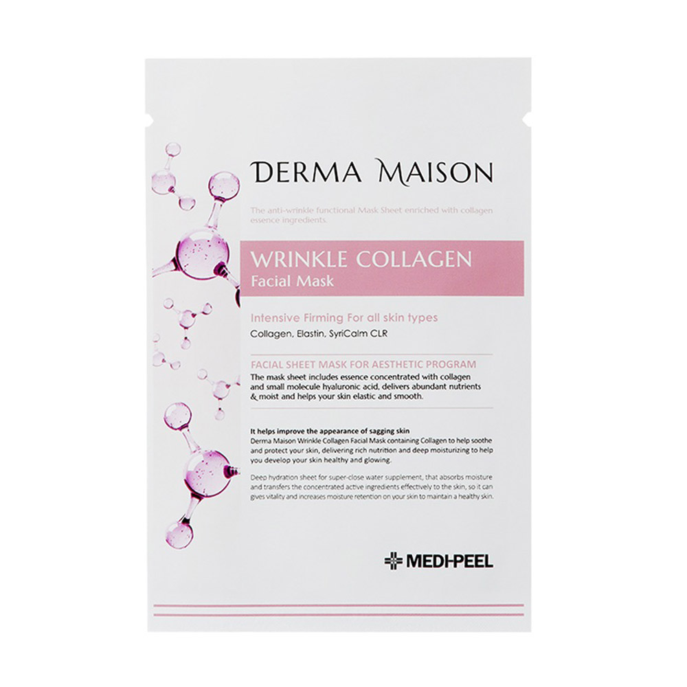 Тканинна маска для обличчя Medi-Peel Derma Maison Wrinkle Collagen Facial Mask, 23 мл
